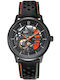 Pierre Lannier Men's Watch Automatic with Black Leather Strap