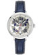Pierre Lannier Damen Uhr Automatisch mit Blau Lederarmband
