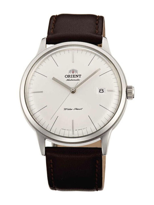 Orient Bambino Ανδρικό Ρολόι Αυτόματο με Καφέ Δερμάτινο Λουράκι