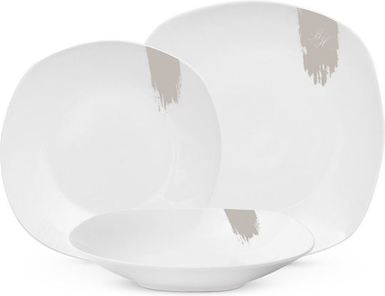 Berlinger Haus White Porcelain Dinnerware Set 18pcs