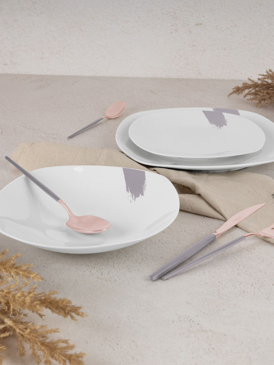 Berlinger Haus Gray Porcelain Dinnerware Set 18pcs