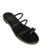 Sandale Casual Damă Din Piele Negre