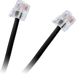 Schwarzes 4m Telefonkabel