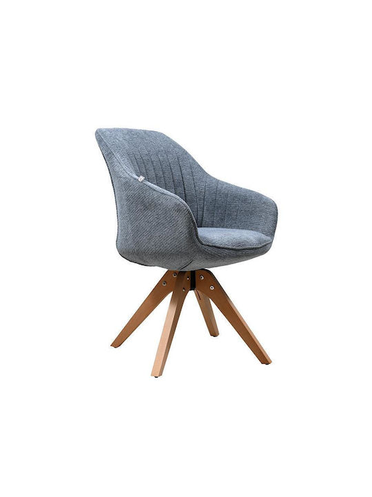 Fl23a Dining Room Fabric Chair Blue 63x58x82cm