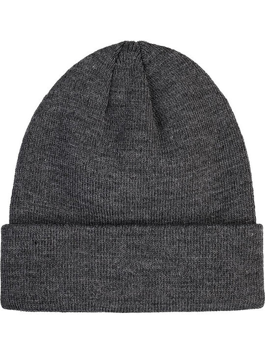 Beanie Unisex Σκούφος Πλεκτός σε Γκρι χρώμα