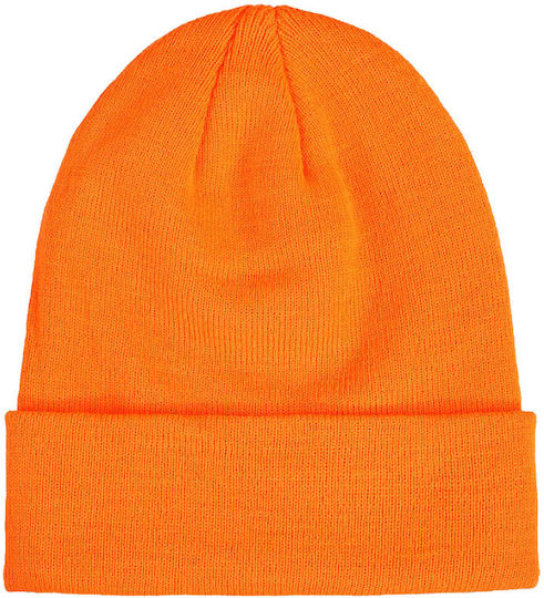 Everest Beanie Unisex Beanie Knitted in Orange color