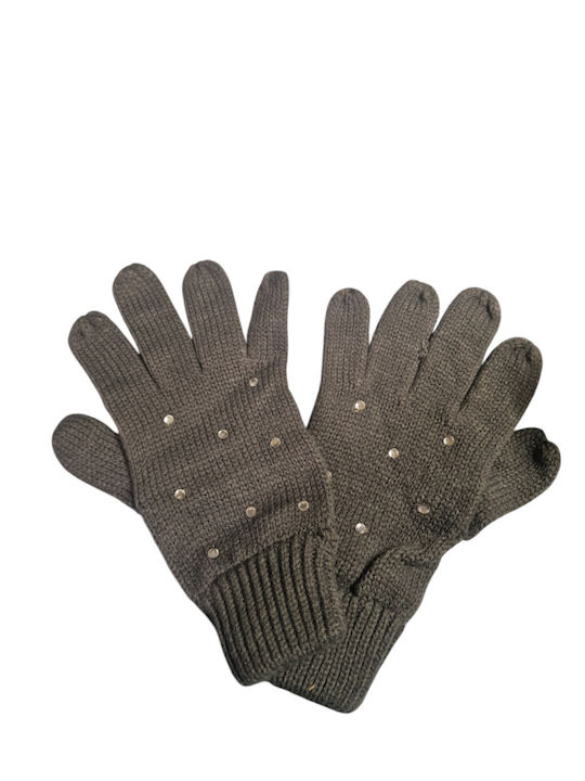 Women's Knitted Gloves Khaki