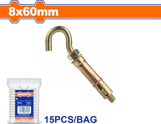 Wadfow Βισμα Μεταλλικο Β.τ Γαντζο 8x60mm 15tem Wdq4926