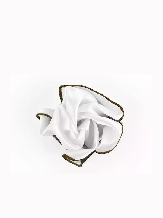 Messaggero Men's Handkerchief White