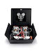 Egan Italy Disney Mickey Mouse Stackable Чаши и Подложки Чаша Керамика Червена 2бр