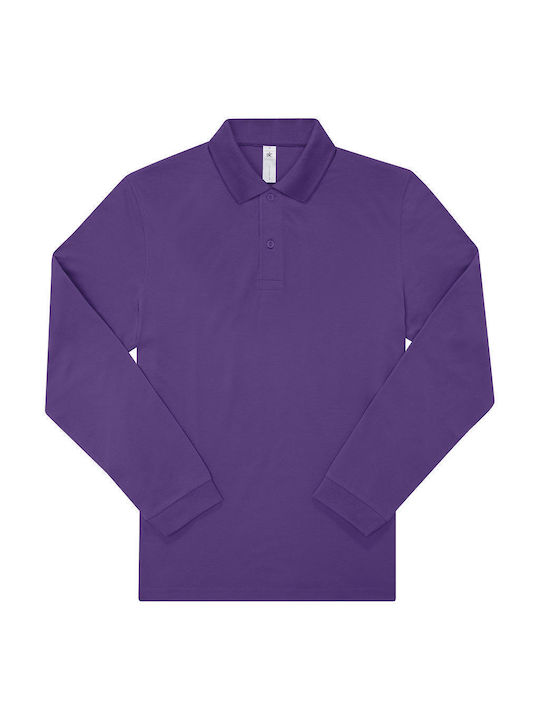 B&C Men's Long Sleeve Promotional Blouse Lilac