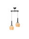 Fylliana Pendant Light Bronze with Socket E27 25x75x75cm