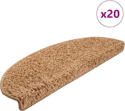 Treppenmatten 20 Stück Beige 65 x 21 x 4 cm