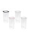 Viosarp Vase General Use with Lid Plastic Transparent 1800ml