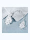 Bridal Hair Decoration Satin Flowers Pearls Crystals Calandra Total Length 31 Cm Large Comb Flowers Size 9 X 5.5 Cm Smaller Comb Flowers Size 5 X 4.5 Cm