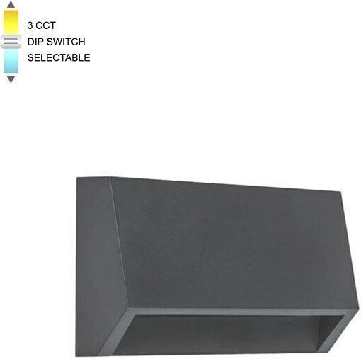 Φωτιστικό Led Επίτοιχο 2w 3cct Ip65 60x100 Ανθρακί Adria-st 3230451 Vito