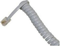 3M Σπιράλ Τηλεφωνικό Καλώδιο RJ11 6P4C 3m Γκρι (30916-216)