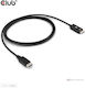 Club3D Кабел DisplayPort мъжки - HDMI мъжки 2м Черен