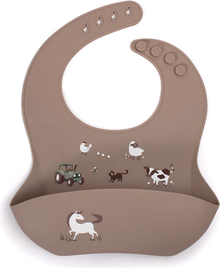 Filibabba Waterproof Bib Silicone with Button