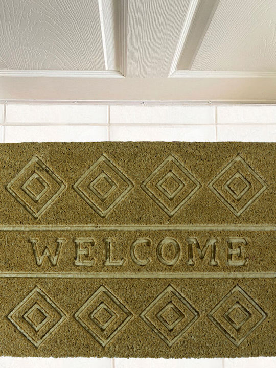 Coconut Fiber Entrance Mat Welcome Sl8576 40x60 San Lorentzo 8576