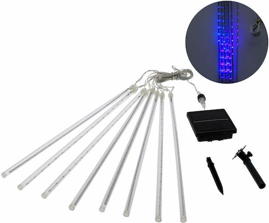 36 LED Лампички 3 м x 9,7 см, Сини, Слънчеви, Тип Метеори