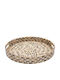 Decorative Tray MDF-Shell Tear Drop Fylliana Fl01 Beige-Brown-White Color 40cm Fylliana 944-124-016