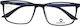 Eyecroxx 589 C1 Clip-On Herren eckige schwarze Acetat-Korrektionsbrille