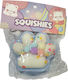 Antistress Quetsch Squishy Bicolor Pfote Pon Pon & Strass 10x9x3 cm Hellblau