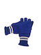 Kinder Strickhandschuhe Blau Unisex