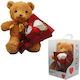 Valentine's Day Teddy Bear Plush Rose Bouquet Dimensions 27x17cm