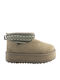 Stiefeletten Damen Khaki