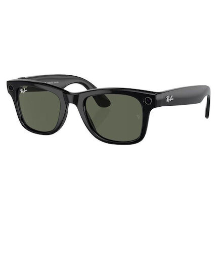Ray Ban Meta Wayfarer Gen 1 G-15 Green Smart Glasses Black