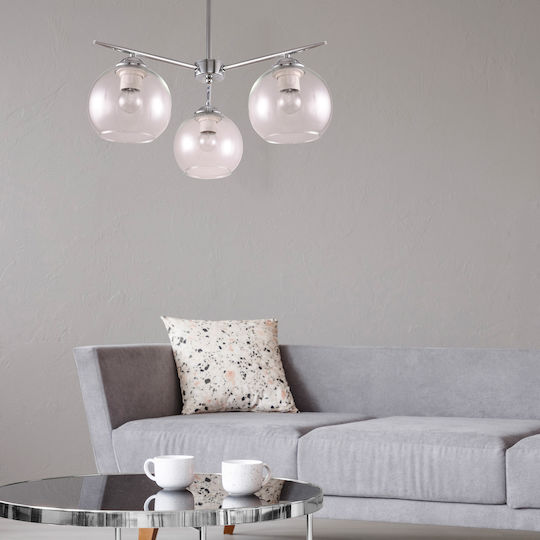 Agora Lighting Hängelampe Nova Kugel mit Fassung E27 50x50x40cm.