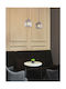 2-bulb Kwarc Pendant Lamp Crystal Lampshade