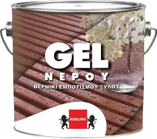 Berling Gel Ad Aqua Wood Impregnation Water Varnish 750ml Slightly Satin