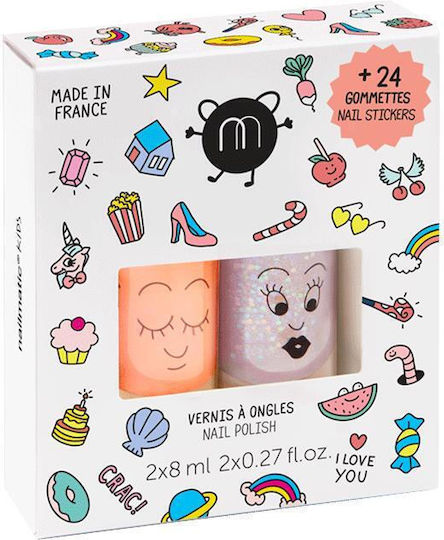 Nailmatic Glitter Σετ Βερνίκια Νυχιών Flamingo-polly