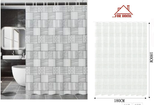 Κουρτίνα Μπάνιου Πλαστική 180x180cm Forhome 8585607 Home