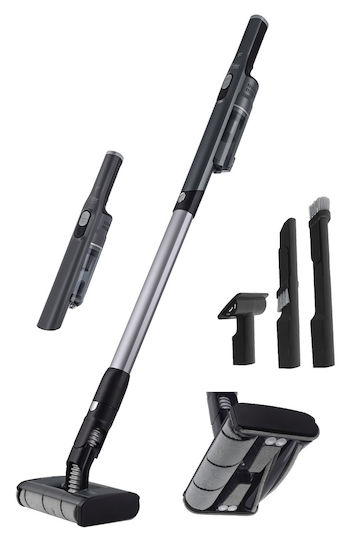 Fakir Elite AS 1480LT Aspirator Vertical Reîncărcabil 2 în 1 Stick și De Mână 14.8V Negru