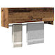 vidaXL Holz Badezimmerschrank B100xT32.5xH35cm Braun