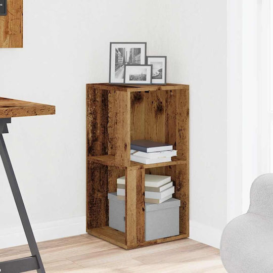 Eckschrank Altholz Holz Ingenieurholz Braun 33 x 33 x 67 cm