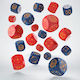 Crosshairs Compact D6 Dice Set Cobalt Red 20