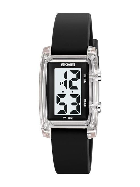 Skmei Digital Men's Watch Battery with Black Ru...