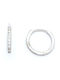 PS Silver Earrings Hoops made of Silver with Stones