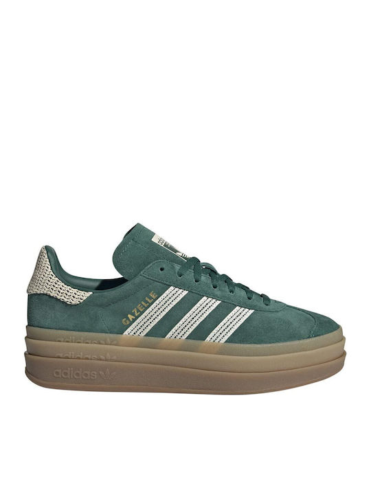 Bold Flatforms Sneakers Collegiate Green / Wonder White / Gold Metallic