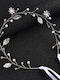 Unique Bridal Hair Decoration Silver Leaf Design Pearls Harper Dimensions Length 36cm