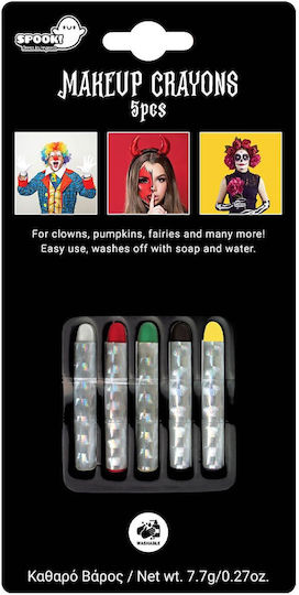 Set of 5 Face Paint Pencils 7.7g Christakopoulos 4345-1