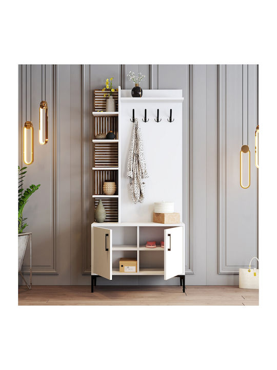 Viyana Eingangsmöbel mit Schuhschrank White 90x...