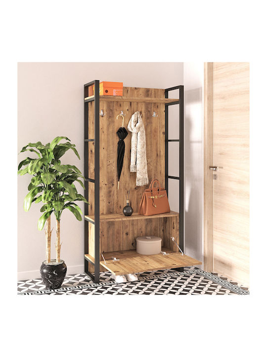 Έπιπλο Εισόδου με Παπουτσοθήκη Pine 90x34x180εκ.