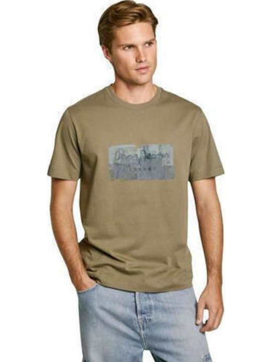 Pepe Jeans T-shirt Χακί
