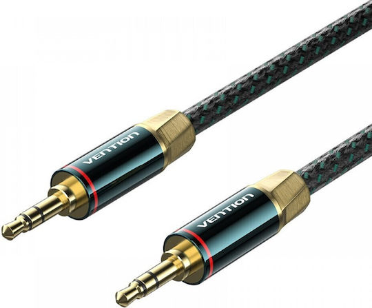 Vention Καλώδιο Ήχου 3.5mm male - 3.5mm male Πράσινο 1.5m BAYGG